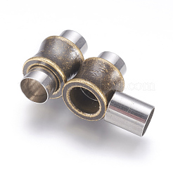 Fermoirs magnétiques en acier inoxydable 304 avec emembouts collées&nbsp;STAS-F123-07