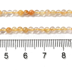 Natürlichen Gold Rutilquarz Perlen Stränge&nbsp;G-B090-A30-03