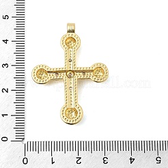 Pendenti in zirconi cubici trasparenti in micro pavè di ottone&nbsp;KK-H267-37G