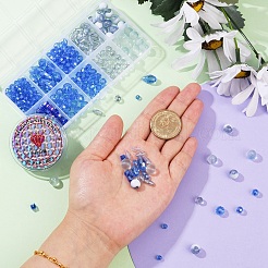 Set di perline di vetro fai da te galvanizzate&nbsp;DIY-YW0013-09