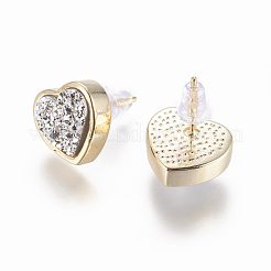 Clous d'oreilles en laiton&nbsp;EJEW-J098-EG