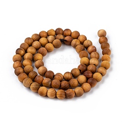 Naturholzperlenstrang&nbsp;WOOD-F006-01-6mm