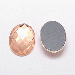 Vetro sfaccettato cabochon ovale&nbsp;GGLA-F008C-11