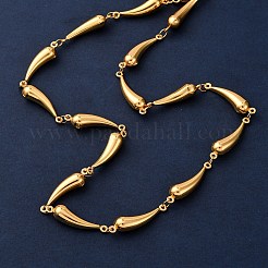 Collares de cadena de eslabones de acero inoxidable 304 para mujer&nbsp;LS-NJEW-G178-01G-01