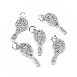 Messing micro pave klare zirkonia anhänger&nbsp;KK-E068-VB142