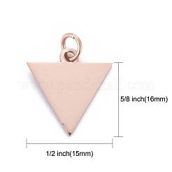 Pendentifs en acier inoxydable 304 avec placage ionique (IP)&nbsp;STAS-I311-22RG