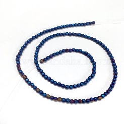 Electroplate non magnetici ematite sintetico fili di perline&nbsp;G-J169C-3mm-03