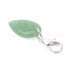 3 pendentif décoratif fait main en forme de feuille&nbsp;HJEW-JM03545-01