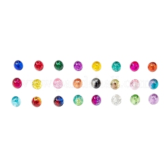 24 Farben transparente Knistern Glasperlen&nbsp;CCG-JP0001-01C