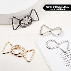 12 pz 3 fibbie per cintura in lega colorate&nbsp;FIND-OC0002-91A