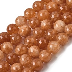 Chapelets de perles de jade blanche naturelle&nbsp;G-H348-10mm-10