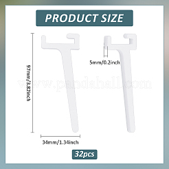 32 Stück Acryl-Stecktafelhaken&nbsp;DIY-BC0015-26