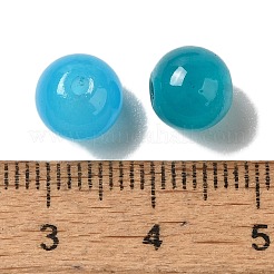 600 Stück 24 Farben Backfarbe Imitation von Jadeglas runde Perlen&nbsp;DGLA-JP0001-29-8mm