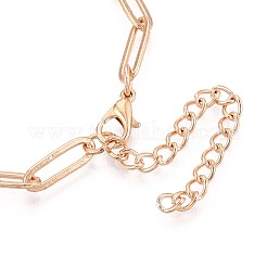 201 Edelstahl-Büroklammer-Kettenarmbänder für Damen&nbsp;BJEW-N036-02G