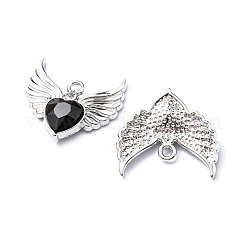 Pendentifs en verre d'alliage de placage de support&nbsp;FIND-YW0001-85A