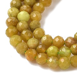 Fili di perle di opale verde giallo naturale&nbsp;G-D306-A06-2mm