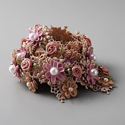 3D-Blumen-Polyesterband&nbsp;OCOR-WH0081-01