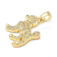 Colgante micropavé cubic zirconia de latón&nbsp;ZIRC-I356-01G-01