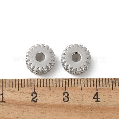 Messing Micro Pavé Zirkonia Daisy Abstandsperlen&nbsp;KK-U052-32P-NF