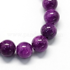 Natur gefärbt gelbe Jade Edelstein-Korn-Stränge&nbsp;G-R271-10mm-Y11