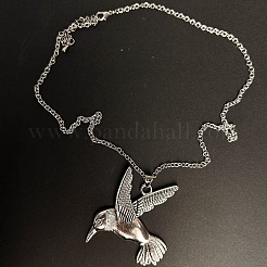 Vintage-Halsketten mit fliegendem Vogelanhänger aus Legierung für Damen und Herren&nbsp;LS-SG2884