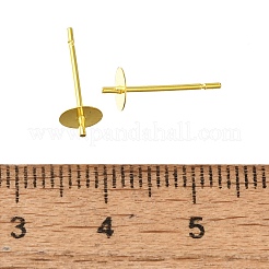 Componenti per orecchini a bottone in acciaio inossidabile 304&nbsp;STAS-P370-01C-G