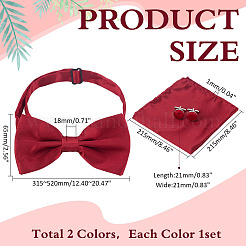 2 confezione da 2 colori di papillon&nbsp;AJEW-ME0001-15