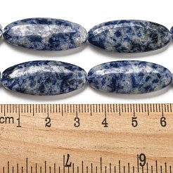 Natürliche blaue Fleck Jaspis Perlen Stränge&nbsp;G-B078-E07-01