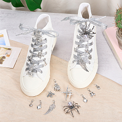 20 breloque pour chaussures en alliage et acier inoxydable 316&nbsp;SJEW-JOY00001