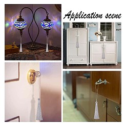Decoraciones colgantes de la borla de poliéster&nbsp;LS-AJEW-WH0312-94