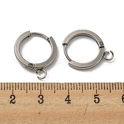 Boucles d'oreilles créoles en acier inoxydable 201 résistantes au ternissement&nbsp;STAS-A167-01G-P