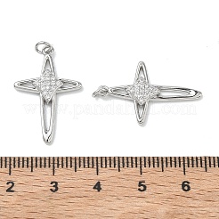 Shegrace Messing-Anhänger mit klarem Zirkonia&nbsp;XGRQ3K133-560P