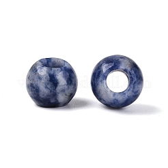 Perles européennes en jaspe bleu naturel&nbsp;G-Q602-09A-09