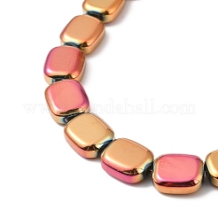 Chapelets de perles en verre électroplaqué&nbsp;EGLA-P049-02A-FP01