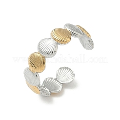 Doppelfarbige Manschettenringe aus Edelstahl 304&nbsp;RJEW-S635-01GP-C
