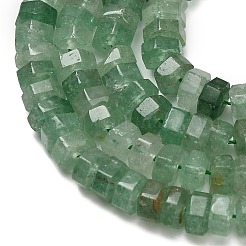 Natürliche grüne Erdbeere Quarzperlen Stränge&nbsp;G-G317-A08-3x6mm