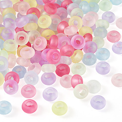 200 Stück mattierte Acrylperlen&nbsp;FACR-TA0001-12