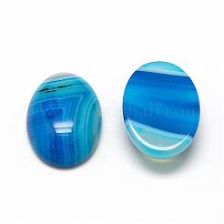 Natürliche gestreifte Achat-Cabochons&nbsp;G-R415-13x18-12