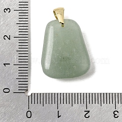 Pendentifs en aventurine vert naturel&nbsp;G-C282-03H