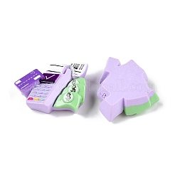 Cabochons de décodage en résine opaque à thème de supermarché&nbsp;LS-RESI-N039-115F