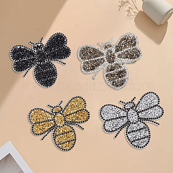 8 toppa da cucire/stirare con strass di 4 colori&nbsp;DIY-GF0014-04