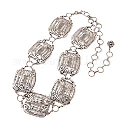 Cadena de eslabones cuadrados de aleación de estilo bohemio para la cintura y el cuerpo para mujer&nbsp;FS-WGC3B23-02