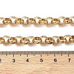 Colliers à maillons rolo en acier inoxydable 304 de 7 mm pour femmes et hommes&nbsp;NJEW-Z115-01G