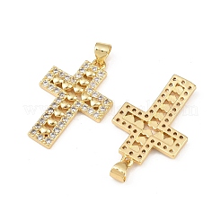 Messing micro pave klare zirkonia anhänger&nbsp;KK-F919-32G