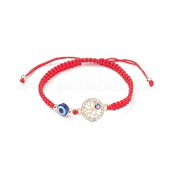 6pcs 6 Stil Harz böser Blick geflochtene Perlenarmbänder Set&nbsp;BJEW-JB08808