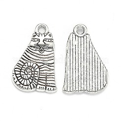 Pendentifs en alliage de style tibétain thème chaton&nbsp;TIBEP-MSMC018-M2