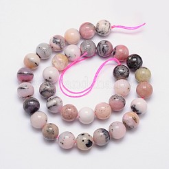 Runde natürliche rosa Opal Perle Stränge&nbsp;G-I161-12mm