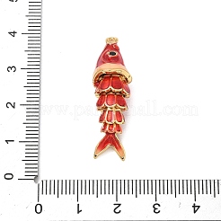 Pendenti in ottone con micro pavé di zirconi e smalto&nbsp;KK-H526-03G-06