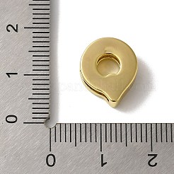 Abalorios de latón con pavé de circonitas&nbsp;KK-H487-25G-17