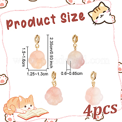 4 pendentif décoratif en agate naturelle&nbsp;G-OC0005-61